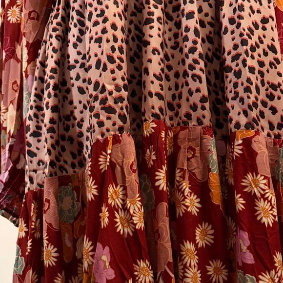 Umgee Multicolor Floral Long Sleeve Dress - Picture 5 of 8